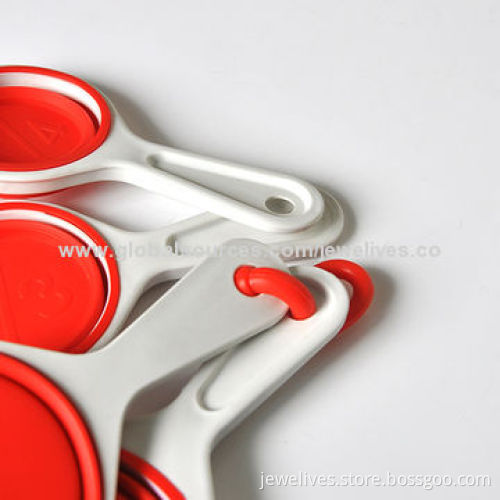 Silicone measuring cups, 4pcs, 100% food grade collapsible